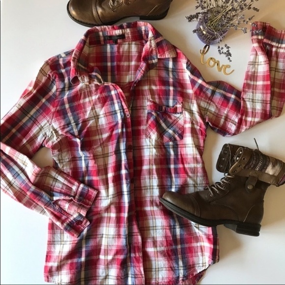 Lucca Couture by Urban Outfitters Plaid Button-up - Picture 4 of 8